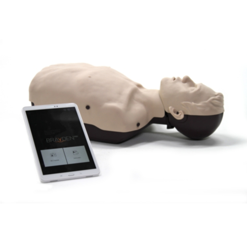 Manichino Brayden PRO con connessione Bluetooth, supporto e led luminosi rossi