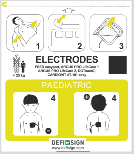 Schiller Fred Easyport/Fred PA-1/DefiSign LIFE elettrodi pediatrici - 8174
