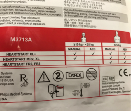 Philips Heartstart XL elettrodi multifunzionali (10) - 6257