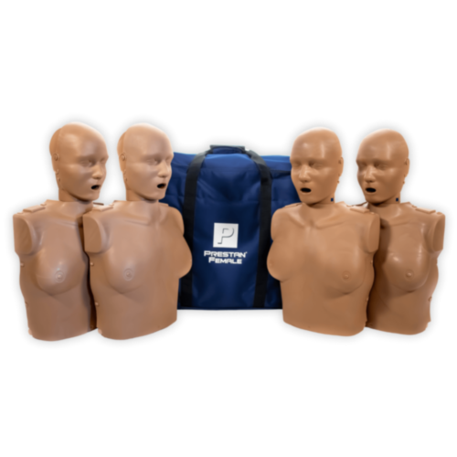 Prestan Professional CPR Training Torso Donna 4-Pack (pelle scura) 
