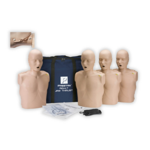 Prestan Jaw-Thrust CPR Manikin Confezione da 4 (pelle chiara) 