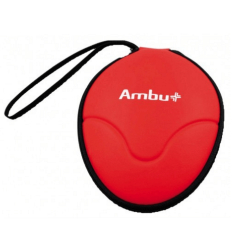 Ambu Rescue maschera di respirazione softcase rosso con valvola O2 - 9030