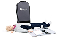 Resusci Anne QCPR corpo intero con testa intubabile e trolley