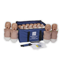Prestan Ultralight Baby CPR Manichino Confezione da 12 (Pelle scura) 